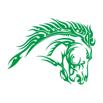 Samolepící dekorace Kůň 042 pravá (12 - zelená) SAMOLEPKA NA AUTO, NÁLEPKA, FÓLIE, POLEP, TUNING, VLASTNÍ TEXT, TISK, AUTOSAMOLEPKY.cz, POLEPY, OBRÁZEK, LOGO, 3D STICKERS