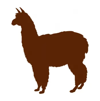 Samolepící dekorace SAMOLEPKA Lama 002 levá alpaka (15 - hnědá) NA AUTO, NÁLEPKA, FÓLIE, POLEP, TUNING, VLASTNÍ TEXT, TISK, AUTOSAMOLEPKY.cz, POLEPY, OBRÁZEK, LOGO, SAMOLEPKY