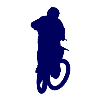 Samolepící dekorace Motorka 018 pravá motokros (23 - tmavě modrá) SAMOLEPKA NA AUTO, NÁLEPKA, FÓLIE, POLEP, TUNING, VLASTNÍ TEXT, TISK, AUTOSAMOLEPKY.cz, POLEPY, OBRÁZEK, LOGO, 3D STICKERS