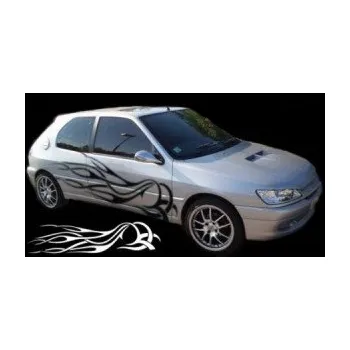 Polep vozidla SAMOLEPKA Samolepka na bok plameny 129 (87 - Ultra Metalic fialová) NA AUTO, NÁLEPKA, FÓLIE, POLEP, TUNING, VLASTNÍ TEXT, TISK, AUTOSAMOLEPKY.cz, POLEPY, OBRÁZEK, LOGO, SAMOLEPKY