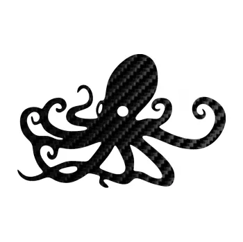 Samolepící dekorace Chobotnice 001 levá (50 - 3D karbon černý) SAMOLEPKA NA AUTO, NÁLEPKA, FÓLIE, POLEP, TUNING, VLASTNÍ TEXT, TISK, AUTOSAMOLEPKY.cz, POLEPY, OBRÁZEK, LOGO, 3D STICKERS