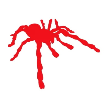 Samolepící dekorace SAMOLEPKA Pavouk 013 - pravá (10 - červená) NA AUTO, NÁLEPKA, FÓLIE, POLEP, TUNING, VLASTNÍ TEXT, TISK, AUTOSAMOLEPKY.cz, POLEPY, OBRÁZEK, LOGO, SAMOLEPKY