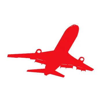 Polep vozidla SAMOLEPKA Letadlo 007 pravá (10 - červená) NA AUTO, NÁLEPKA, FÓLIE, POLEP, TUNING, VLASTNÍ TEXT, TISK, AUTOSAMOLEPKY.cz, POLEPY, OBRÁZEK, LOGO, SAMOLEPKY