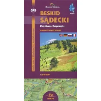 Cestování Beskid Sądecki Przełom Popradu mapa turystyczna
