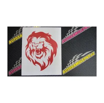 Polep vozidla SAMOLEPKA Lev 004 levá (10 - červená) NA AUTO, NÁLEPKA, FÓLIE, POLEP, TUNING, VLASTNÍ TEXT, TISK, AUTOSAMOLEPKY.cz, POLEPY, OBRÁZEK, LOGO, SAMOLEPKY
