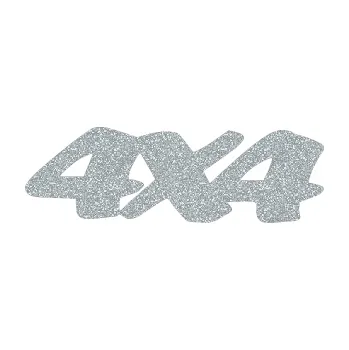 Polep vozidla SAMOLEPKA 4x4 varianta 017 (91 - Ultra Metalic stříbrná metalíza) NA AUTO, NÁLEPKA, FÓLIE, POLEP, TUNING, VLASTNÍ TEXT, TISK, AUTOSAMOLEPKY.cz, POLEPY, OBRÁZEK, LOGO, SAMOLEPKY