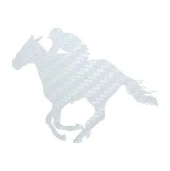 Samolepící dekorace SAMOLEPKA Kůň 035 levá (51 - 3D karbon bílý) NA AUTO, NÁLEPKA, FÓLIE, POLEP, TUNING, VLASTNÍ TEXT, TISK, AUTOSAMOLEPKY.cz, POLEPY, OBRÁZEK, LOGO, SAMOLEPKY