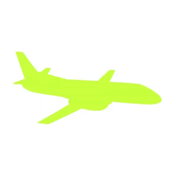 Polep vozidla SAMOLEPKA Letadlo 004 pravá (27 - limetová) NA AUTO, NÁLEPKA, FÓLIE, POLEP, TUNING, VLASTNÍ TEXT, TISK, AUTOSAMOLEPKY.cz, POLEPY, OBRÁZEK, LOGO, SAMOLEPKY