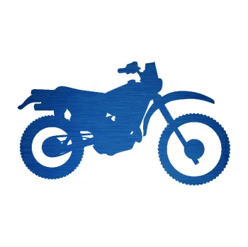 Samolepící dekorace SAMOLEPKA Motorka 046 pravá (65 - škrábaný kov modrý) NA AUTO, NÁLEPKA, FÓLIE, POLEP, TUNING, VLASTNÍ TEXT, TISK, AUTOSAMOLEPKY.cz, POLEPY, OBRÁZEK, LOGO, SAMOLEPKY