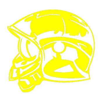 Samolepící dekorace Helma levá (05 - žlutá citron) SAMOLEPKA NA AUTO, NÁLEPKA, FÓLIE, POLEP, TUNING, VLASTNÍ TEXT, TISK, AUTOSAMOLEPKY.cz, POLEPY, OBRÁZEK, LOGO, 3D STICKERS