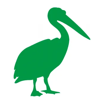 Samolepící dekorace Pelikán 001 pravá (12 - zelená) SAMOLEPKA NA AUTO, NÁLEPKA, FÓLIE, POLEP, TUNING, VLASTNÍ TEXT, TISK, AUTOSAMOLEPKY.cz, POLEPY, OBRÁZEK, LOGO, 3D STICKERS