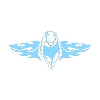 Samolepicí dekorace na vozidlo Animal flames 051 pravá lev (03 - světle modrá) SAMOLEPKA NA AUTO, NÁLEPKA, FÓLIE, POLEP, TUNING, VLASTNÍ TEXT, TISK, AUTOSAMOLEPKY.cz, POLEPY, OBRÁZEK, LOGO, 3D STICKERS