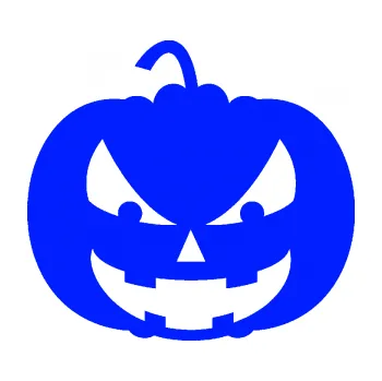 Samolepící dekorace Halloween 016 levá dýně (19 - modrá dynamic) SAMOLEPKA NA AUTO, NÁLEPKA, FÓLIE, POLEP, TUNING, VLASTNÍ TEXT, TISK, AUTOSAMOLEPKY.cz, POLEPY, OBRÁZEK, LOGO, 3D STICKERS