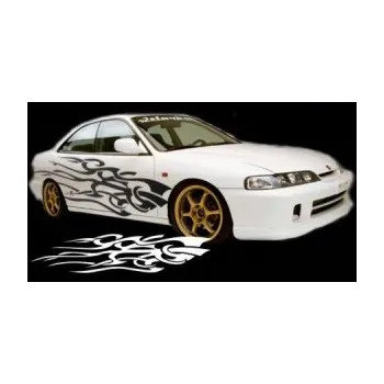 Polep vozidla SAMOLEPKA Samolepka na bok plameny 126 (64 - škrábaný kov zlatý) NA AUTO, NÁLEPKA, FÓLIE, POLEP, TUNING, VLASTNÍ TEXT, TISK, AUTOSAMOLEPKY.cz, POLEPY, OBRÁZEK, LOGO, SAMOLEPKY