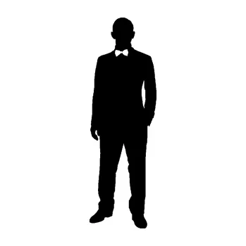 Samolepící dekorace SAMOLEPKA Muž 001 levá tajný agent (01 - černá) NA AUTO, NÁLEPKA, FÓLIE, POLEP, TUNING, VLASTNÍ TEXT, TISK, AUTOSAMOLEPKY.cz, POLEPY, OBRÁZEK, LOGO, SAMOLEPKY