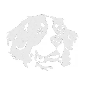 Polep vozidla SAMOLEPKA Pes 131 pravá bernský salašnický pes (84 - Ultra Metalic bílá) NA AUTO, NÁLEPKA, FÓLIE, POLEP, TUNING, VLASTNÍ TEXT, TISK, AUTOSAMOLEPKY.cz, POLEPY, OBRÁZEK, LOGO, SAMOLEPKY