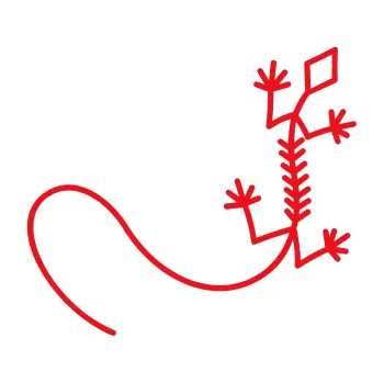 Samolepící dekorace SAMOLEPKA Ještěrka 007 pravá (10 - červená) NA AUTO, NÁLEPKA, FÓLIE, POLEP, TUNING, VLASTNÍ TEXT, TISK, AUTOSAMOLEPKY.cz, POLEPY, OBRÁZEK, LOGO, SAMOLEPKY