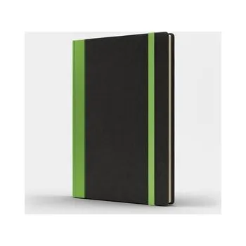 Set školních potřeb Notatnik A5 Pro M+ linia czarny/jasnozielony