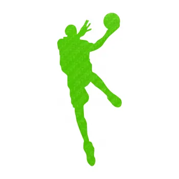 Samolepicí dekorace na vozidlo Basketbal 006 pravá (58 - 3D karbon zelený kawasaki) SAMOLEPKA NA AUTO, NÁLEPKA, FÓLIE, POLEP, TUNING, VLASTNÍ TEXT, TISK, AUTOSAMOLEPKY.cz, POLEPY, OBRÁZEK, LOGO, 3D STICKERS