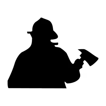 Samolepící dekorace SAMOLEPKA Hasič 004 pravá (01 - černá) NA AUTO, NÁLEPKA, FÓLIE, POLEP, TUNING, VLASTNÍ TEXT, TISK, AUTOSAMOLEPKY.cz, POLEPY, OBRÁZEK, LOGO, SAMOLEPKY