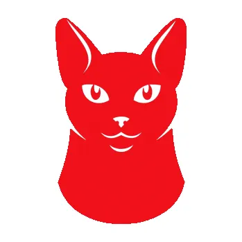 Samolepící dekorace SAMOLEPKA Kočka 005 pravá (10 - červená) NA AUTO, NÁLEPKA, FÓLIE, POLEP, TUNING, VLASTNÍ TEXT, TISK, AUTOSAMOLEPKY.cz, POLEPY, OBRÁZEK, LOGO, SAMOLEPKY