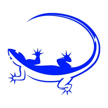 Samolepící dekorace Ještěrka 010 levá (19 - modrá dynamic) SAMOLEPKA NA AUTO, NÁLEPKA, FÓLIE, POLEP, TUNING, VLASTNÍ TEXT, TISK, AUTOSAMOLEPKY.cz, POLEPY, OBRÁZEK, LOGO, 3D STICKERS