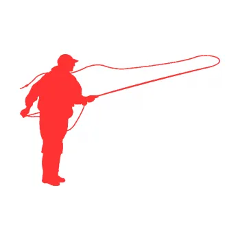 Polep vozidla SAMOLEPKA Rybář 013 pravá (02 - světle červená) NA AUTO, NÁLEPKA, FÓLIE, POLEP, TUNING, VLASTNÍ TEXT, TISK, AUTOSAMOLEPKY.cz, POLEPY, OBRÁZEK, LOGO, SAMOLEPKY