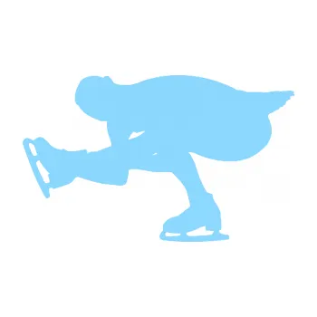 Polep vozidla Krasobruslení 007 levá krasobruslařka (03 - světle modrá) SAMOLEPKA NA AUTO, NÁLEPKA, FÓLIE, POLEP, TUNING, VLASTNÍ TEXT, TISK, AUTOSAMOLEPKY.cz, POLEPY, OBRÁZEK, LOGO, 3D STICKERS