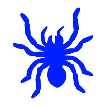 Samolepící dekorace Pavouk 014 levá (19 - modrá dynamic) SAMOLEPKA NA AUTO, NÁLEPKA, FÓLIE, POLEP, TUNING, VLASTNÍ TEXT, TISK, AUTOSAMOLEPKY.cz, POLEPY, OBRÁZEK, LOGO, 3D STICKERS