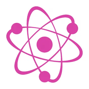 Samolepící dekorace Atom (16 - růžová) SAMOLEPKA NA AUTO, NÁLEPKA, FÓLIE, POLEP, TUNING, VLASTNÍ TEXT, TISK, AUTOSAMOLEPKY.cz, POLEPY, OBRÁZEK, LOGO, 3D STICKERS