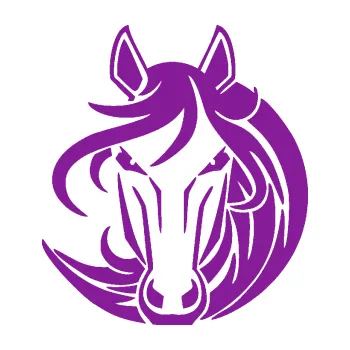 Samolepící dekorace Kůň 043 pravá (14 - fialová) SAMOLEPKA NA AUTO, NÁLEPKA, FÓLIE, POLEP, TUNING, VLASTNÍ TEXT, TISK, AUTOSAMOLEPKY.cz, POLEPY, OBRÁZEK, LOGO, 3D STICKERS