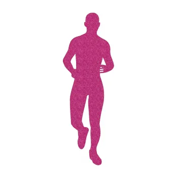 Polep vozidla Běžec 002 pravá (90 - Ultra Metalic růžová) SAMOLEPKA NA AUTO, NÁLEPKA, FÓLIE, POLEP, TUNING, VLASTNÍ TEXT, TISK, AUTOSAMOLEPKY.cz, POLEPY, OBRÁZEK, LOGO, 3D STICKERS