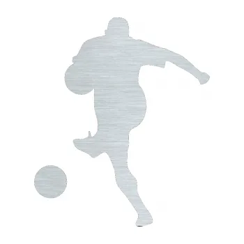 Samolepicí dekorace na vozidlo Fotbalista 024 levá (61 - škrábaný hliník) SAMOLEPKA NA AUTO, NÁLEPKA, FÓLIE, POLEP, TUNING, VLASTNÍ TEXT, TISK, AUTOSAMOLEPKY.cz, POLEPY, OBRÁZEK, LOGO, 3D STICKERS