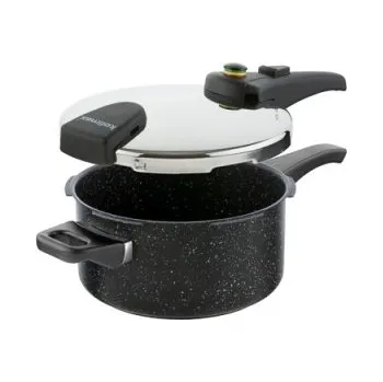 Tlakový hrnec KOLIMAX BIOMAX Tlakový hrnec s BIO ventilem - BLACK GRANITEC 22cm, 4,0l