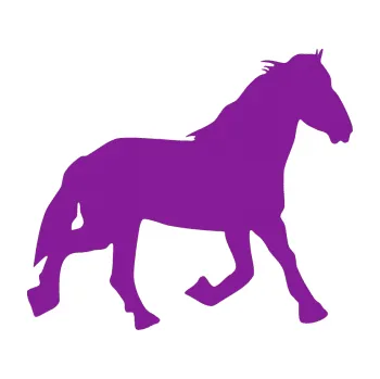Samolepící dekorace Kůň 002 pravá (14 - fialová) SAMOLEPKA NA AUTO, NÁLEPKA, FÓLIE, POLEP, TUNING, VLASTNÍ TEXT, TISK, AUTOSAMOLEPKY.cz, POLEPY, OBRÁZEK, LOGO, 3D STICKERS