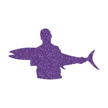 Polep vozidla SAMOLEPKA Rybář 006 levá (87 - Ultra Metalic fialová) NA AUTO, NÁLEPKA, FÓLIE, POLEP, TUNING, VLASTNÍ TEXT, TISK, AUTOSAMOLEPKY.cz, POLEPY, OBRÁZEK, LOGO, SAMOLEPKY