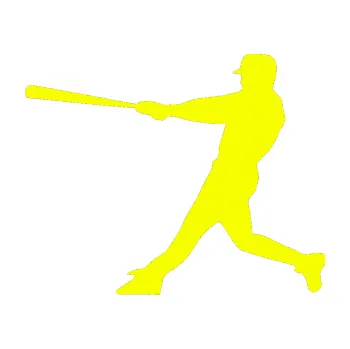 Samolepicí dekorace na vozidlo Baseball 004 levá (70 - Fluorescentní žlutá) SAMOLEPKA NA AUTO, NÁLEPKA, FÓLIE, POLEP, TUNING, VLASTNÍ TEXT, TISK, AUTOSAMOLEPKY.cz, POLEPY, OBRÁZEK, LOGO, 3D STICKERS