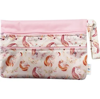 Pytel na pleny Breberky Pytel PUL dvoukomorový - Zasněný jednorožec XS