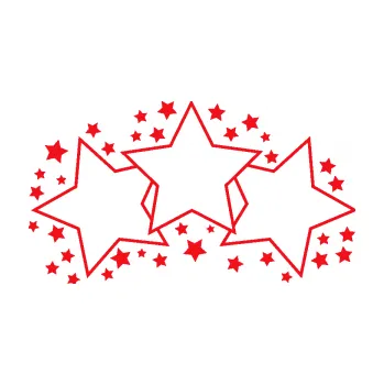 Samolepící dekorace SAMOLEPKA Hvězdy a hvězdičky dekor (10 - červená) NA AUTO, NÁLEPKA, FÓLIE, POLEP, TUNING, VLASTNÍ TEXT, TISK, AUTOSAMOLEPKY.cz, POLEPY, OBRÁZEK, LOGO, SAMOLEPKY