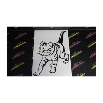 Samolepící dekorace SAMOLEPKA Koťátko 004 levá (17 - šedá) NA AUTO, NÁLEPKA, FÓLIE, POLEP, TUNING, VLASTNÍ TEXT, TISK, AUTOSAMOLEPKY.cz, POLEPY, OBRÁZEK, LOGO, SAMOLEPKY