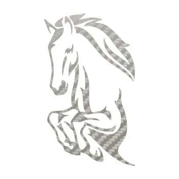 Samolepící dekorace SAMOLEPKA Kůň 031 levá skok (52 - 3D karbon stříbrný) NA AUTO, NÁLEPKA, FÓLIE, POLEP, TUNING, VLASTNÍ TEXT, TISK, AUTOSAMOLEPKY.cz, POLEPY, OBRÁZEK, LOGO, SAMOLEPKY