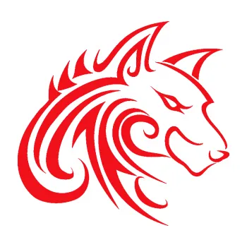 Polep vozidla SAMOLEPKA Predator tattoo 001 pravá (10 - červená) NA AUTO, NÁLEPKA, FÓLIE, POLEP, TUNING, VLASTNÍ TEXT, TISK, AUTOSAMOLEPKY.cz, POLEPY, OBRÁZEK, LOGO, SAMOLEPKY