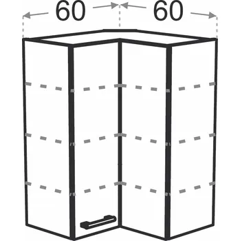 Kuchyňská skříňka Kuchyňská skříňka Duo XL WRP60/100 rohová