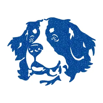 Polep vozidla Pes 131 levá bernský salašnický pes (88 - Ultra Metalic modrá) SAMOLEPKA NA AUTO, NÁLEPKA, FÓLIE, POLEP, TUNING, VLASTNÍ TEXT, TISK, AUTOSAMOLEPKY.cz, POLEPY, OBRÁZEK, LOGO, 3D STICKERS