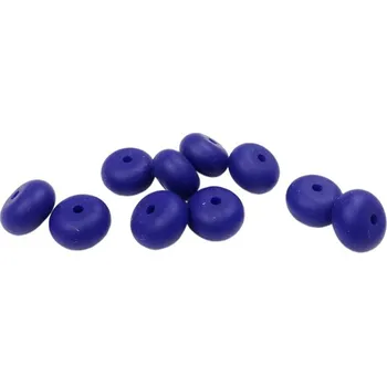 Příze Silikonový korálek oválný 12mm Tmavě modrý (Silikonový korálek oválný 12mm Tmavě modrý)