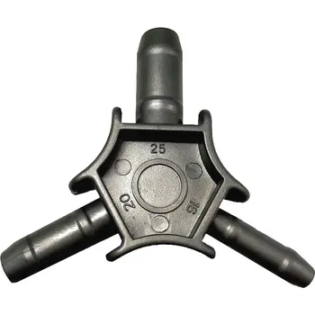 Univerzální kalibrátor s odhrotovačem pro trubky PEX AL PEX o průměru 16 / 20 / 25 mm