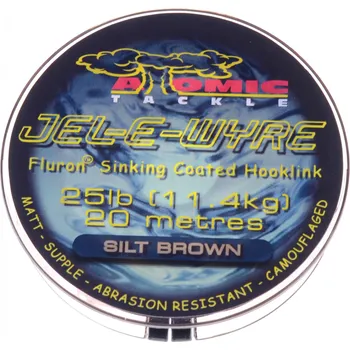 Atomic Tackle Atomic Návazcová Potahovaná Šňůrka JEL-E-WYRE 20m Barva: Zelená, Průměr a balení: 25lb