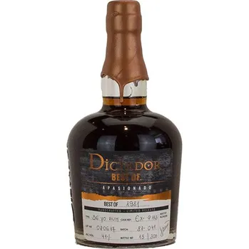 Rum Dictador Apasionado 1981 0,7 l
