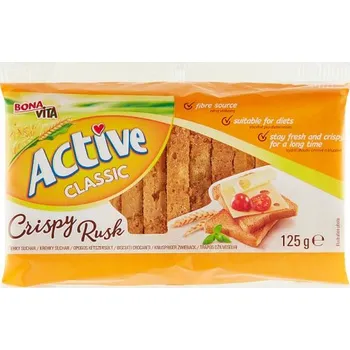 Trvanlivě pečivo Bonavita Active Classic Crispy Rusk suchary 125 g