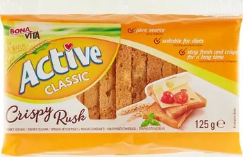 Trvanlivě pečivo Bonavita Active Classic Crispy Rusk suchary 125 g
